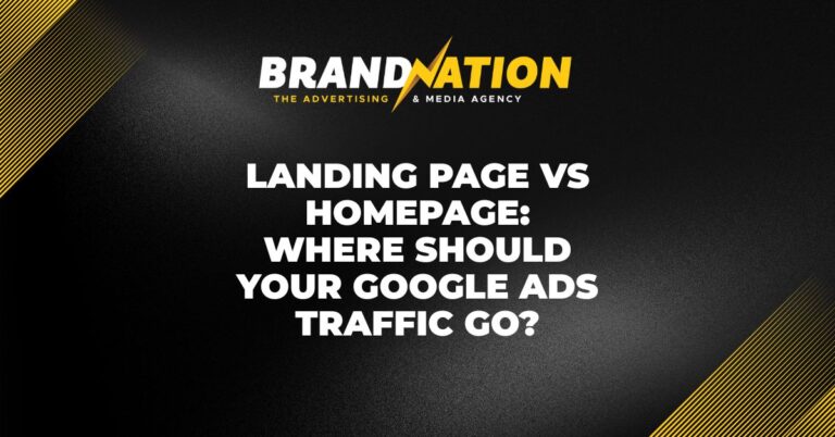 Landing Page vs Homepage: Where Should Your Google Ads Traffic Go?